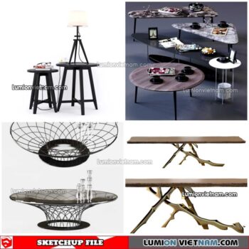 230209. Tea Table Sketchup Models