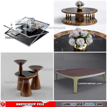 230209. Tea Table Sketchup Models