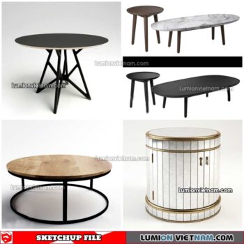 230209. Tea Table Sketchup Models