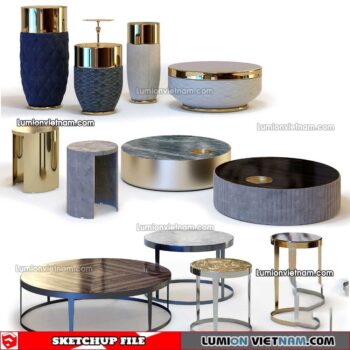 230209. Tea Table Sketchup Models