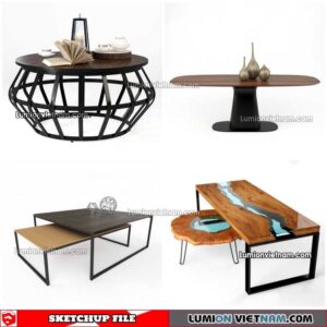 230209. Tea Table Sketchup Models