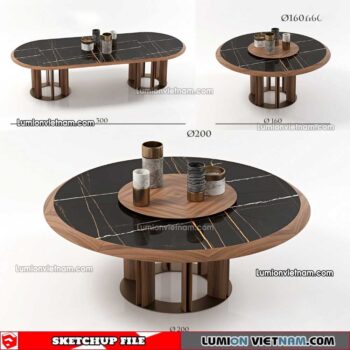 230209. Tea Table Sketchup Models