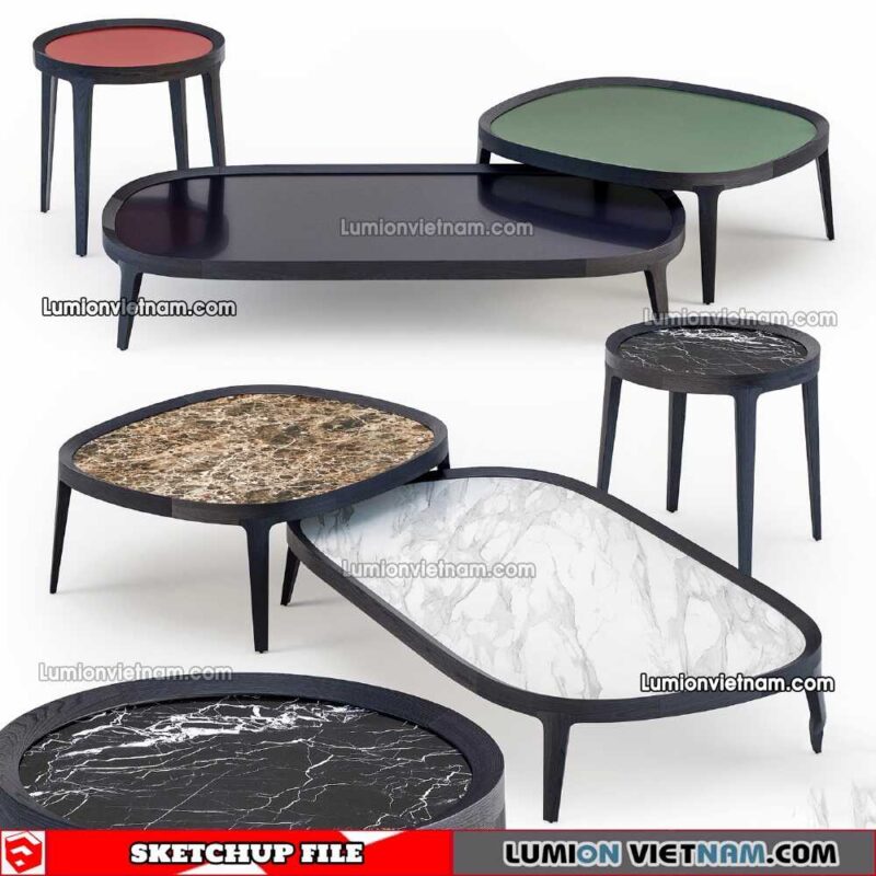 230209. Tea Table Sketchup Models