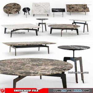 230209. Tea Table Sketchup Models