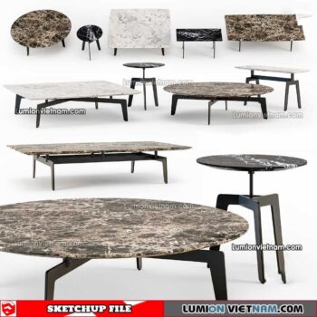 230209. Tea Table Sketchup Models