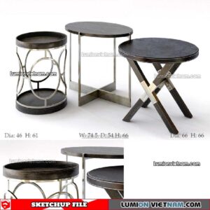 230209. Tea Table Sketchup Models