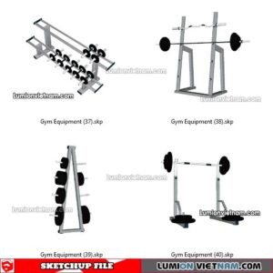 230216. Gym Equipment Sketchup Models