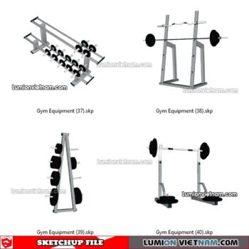230216. Gym Equipment Sketchup Models