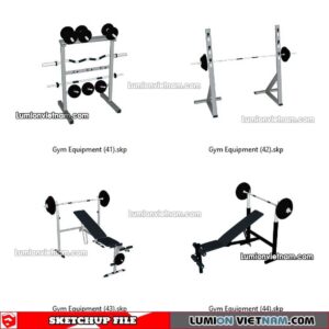 230216. Gym Equipment Sketchup Models