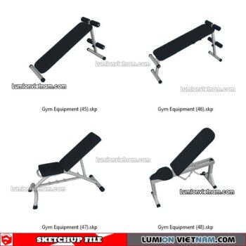 230216. Gym Equipment Sketchup Models