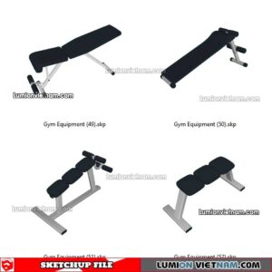 230216. Gym Equipment Sketchup Models