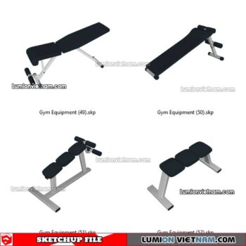230216. Gym Equipment Sketchup Models