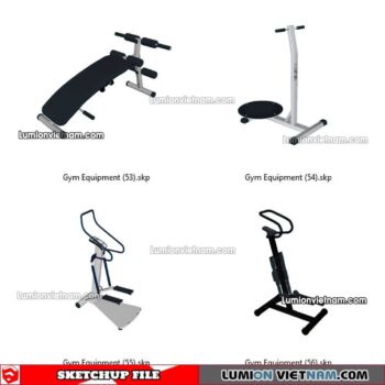 230216. Gym Equipment Sketchup Models