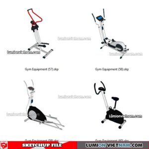 230216. Gym Equipment Sketchup Models