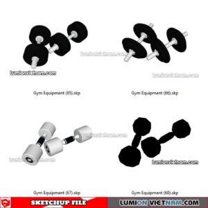 230216. Gym Equipment Sketchup Models