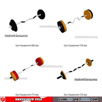 230216. Gym Equipment Sketchup Models