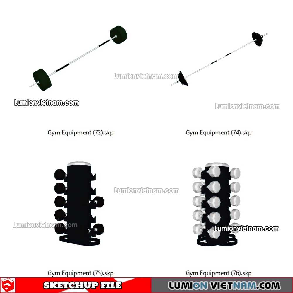 230216-Gym-Equipment-(19)-Sketchup-Models