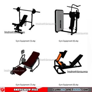 230216. Gym Equipment Sketchup Models