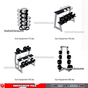 230216. Gym Equipment Sketchup Models