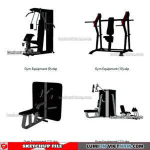 230216. Gym Equipment Sketchup Models