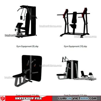 230216. Gym Equipment Sketchup Models