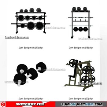 230216. Gym Equipment Sketchup Models