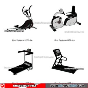 230216. Gym Equipment Sketchup Models