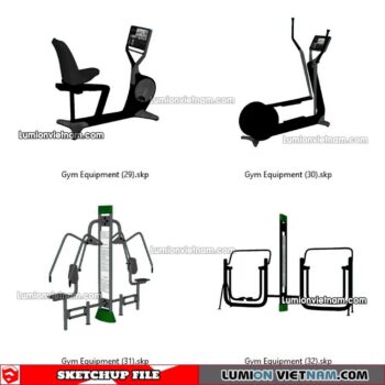 230216. Gym Equipment Sketchup Models