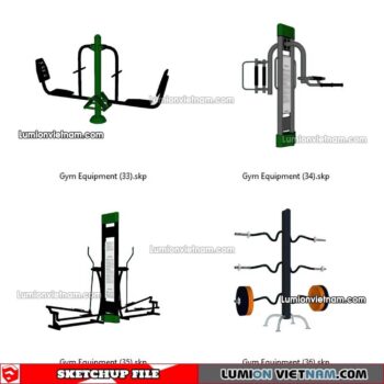 230216. Gym Equipment Sketchup Models