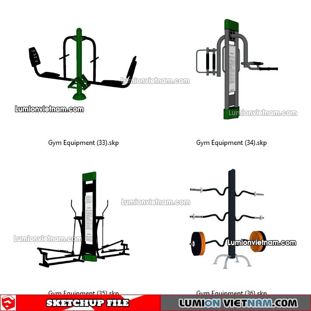 230216-Gym-Equipment-(9)-Sketchup-Models