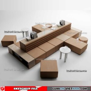 230223. Restaurant Table And Chairs Sketchup Models