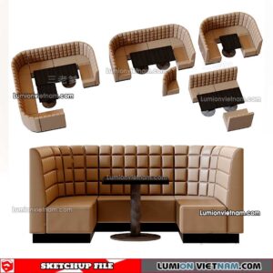 230223. Restaurant Table And Chairs Sketchup Models