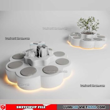 230223. Restaurant Table And Chairs Sketchup Models