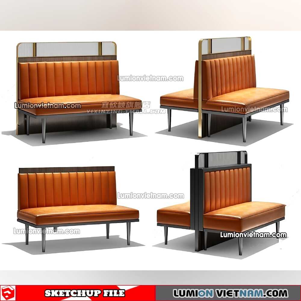 230223-Restaurant-Table-And-Chairs-(16)-Sketchup-Models