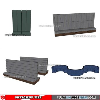 230223. Restaurant Table And Chairs Sketchup Models