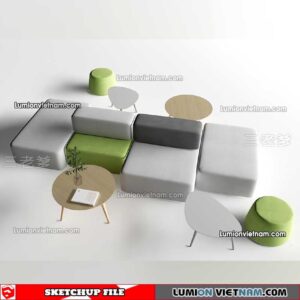 230223. Restaurant Table And Chairs Sketchup Models