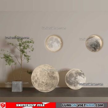 230306. Moon Lamp Sketchup Models