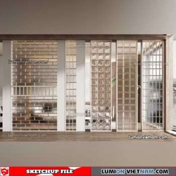 230308. Glass Brick Sketchup Models