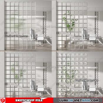 230308. Glass Brick Sketchup Models