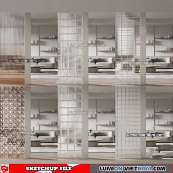 230308. Glass Brick Sketchup Models