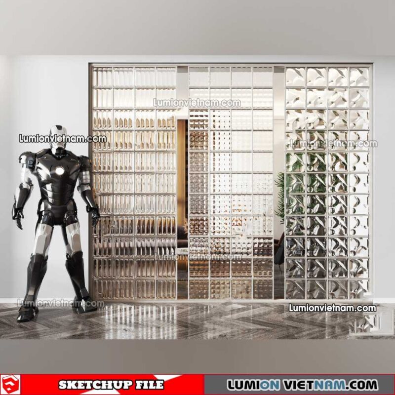 230308. Glass Brick Sketchup Models