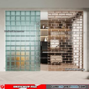 230308. Glass Brick Sketchup Models
