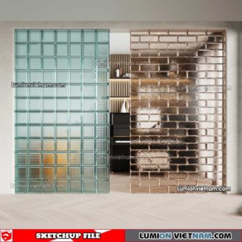 230308. Glass Brick Sketchup Models