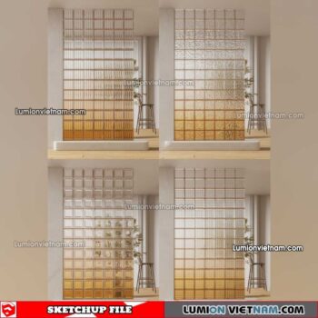 230308. Glass Brick Sketchup Models