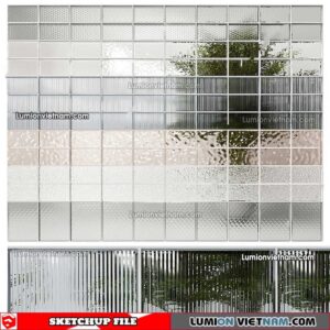 230308. Glass Brick Sketchup Models