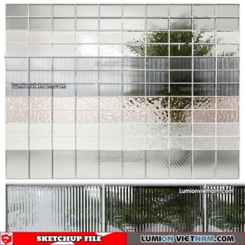 230308. Glass Brick Sketchup Models