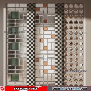 230308. Glass Brick Sketchup Models
