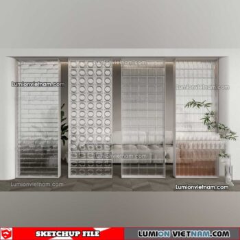 230308. Glass Brick Sketchup Models
