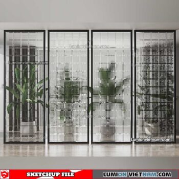 230308. Glass Brick Sketchup Models