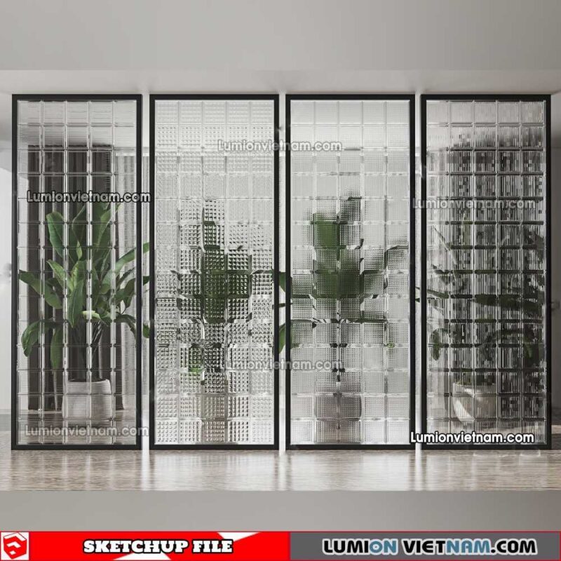 230308. Glass Brick Sketchup Models